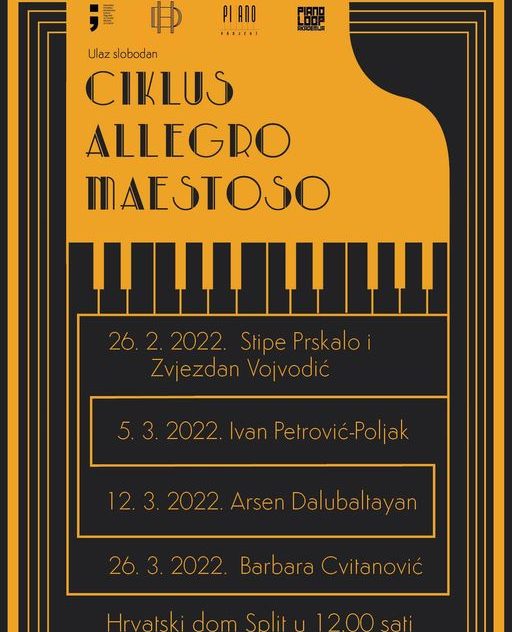 Ciklus mladih pijanista Allegro maestoso - Ivan Petrović-Poljak (klavir)